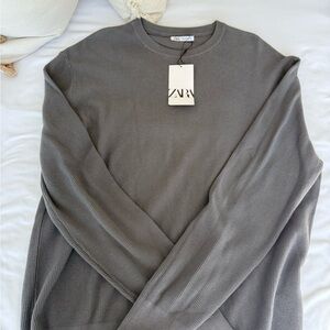 Zara Men's Gray Sweater
